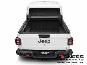 Jeep Gladiator Armis Hard Rolling Bed Cover w/ Trail Rail Cargo System Jeep Gladiator Armis Hard Rolling Bed Cover w/ Trail Rail Cargo System